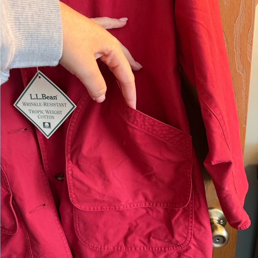 NWT L.L. Bean Red Tropic Weight Adirondack Barn Coat XL - Picture 8 of 8